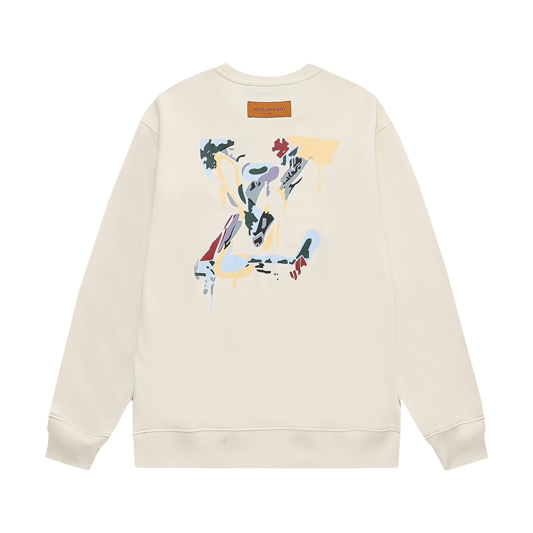 【LOUIS VUITTON  公式旗艦店】ルイヴィトン 丸首の衛衣 スウェット ご好評に付き再入荷 240808