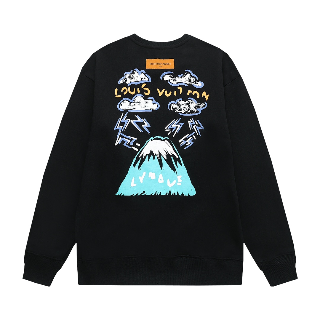 【LOUIS VUITTON  公式旗艦店】ルイヴィトン 丸首の衛衣 スウェット ご好評に付き再入荷 240808