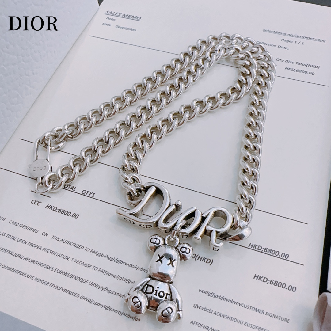 【DIOR】ネックレス、新しいネックレス万能シンプルファッションオーナメント240812