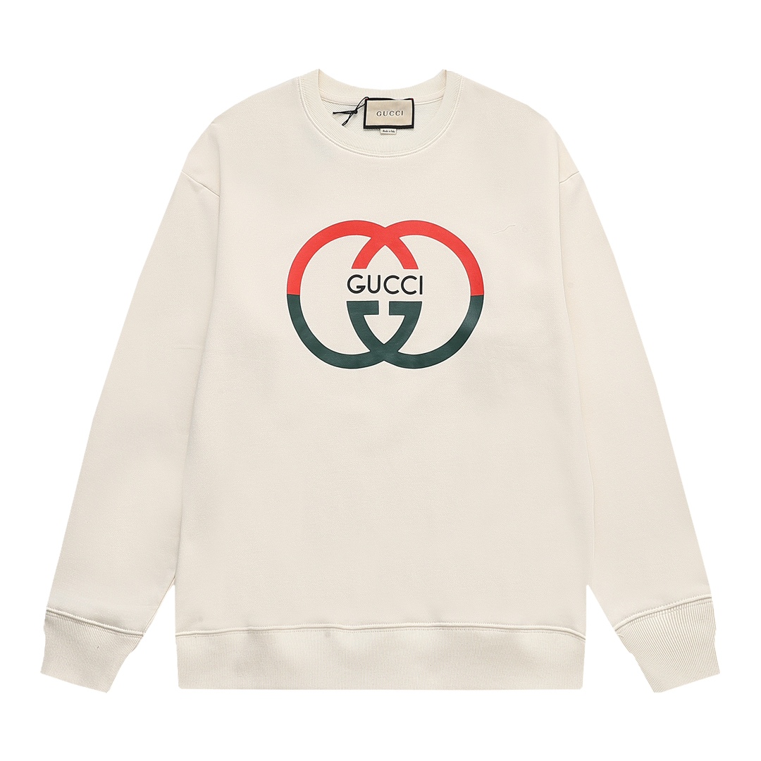 【GUCCI  公式旗艦店】グッチ 丸首の衛衣 スウェットご好評に付き再入荷 240811