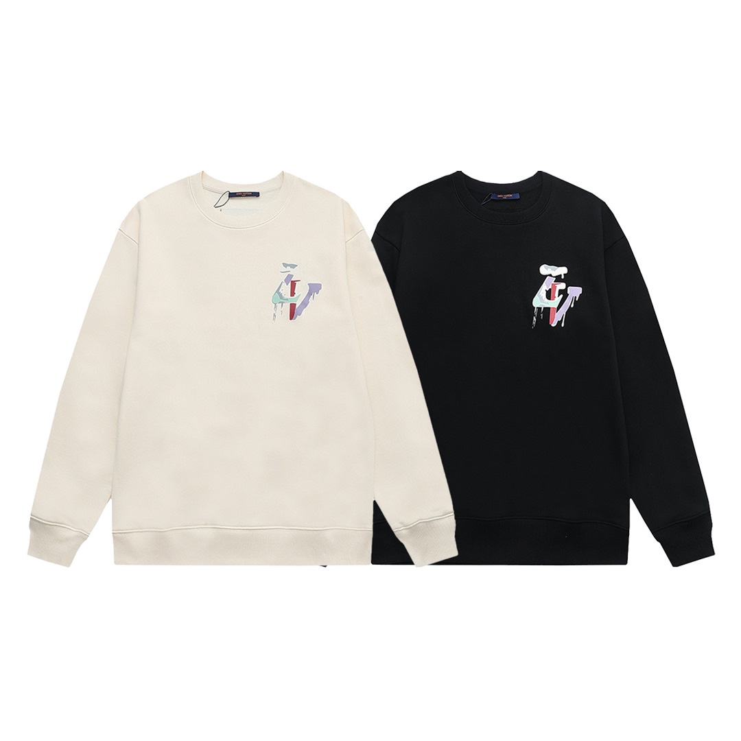 【LOUIS VUITTON  公式旗艦店】ルイヴィトン 丸首の衛衣 スウェット ご好評に付き再入荷 240808