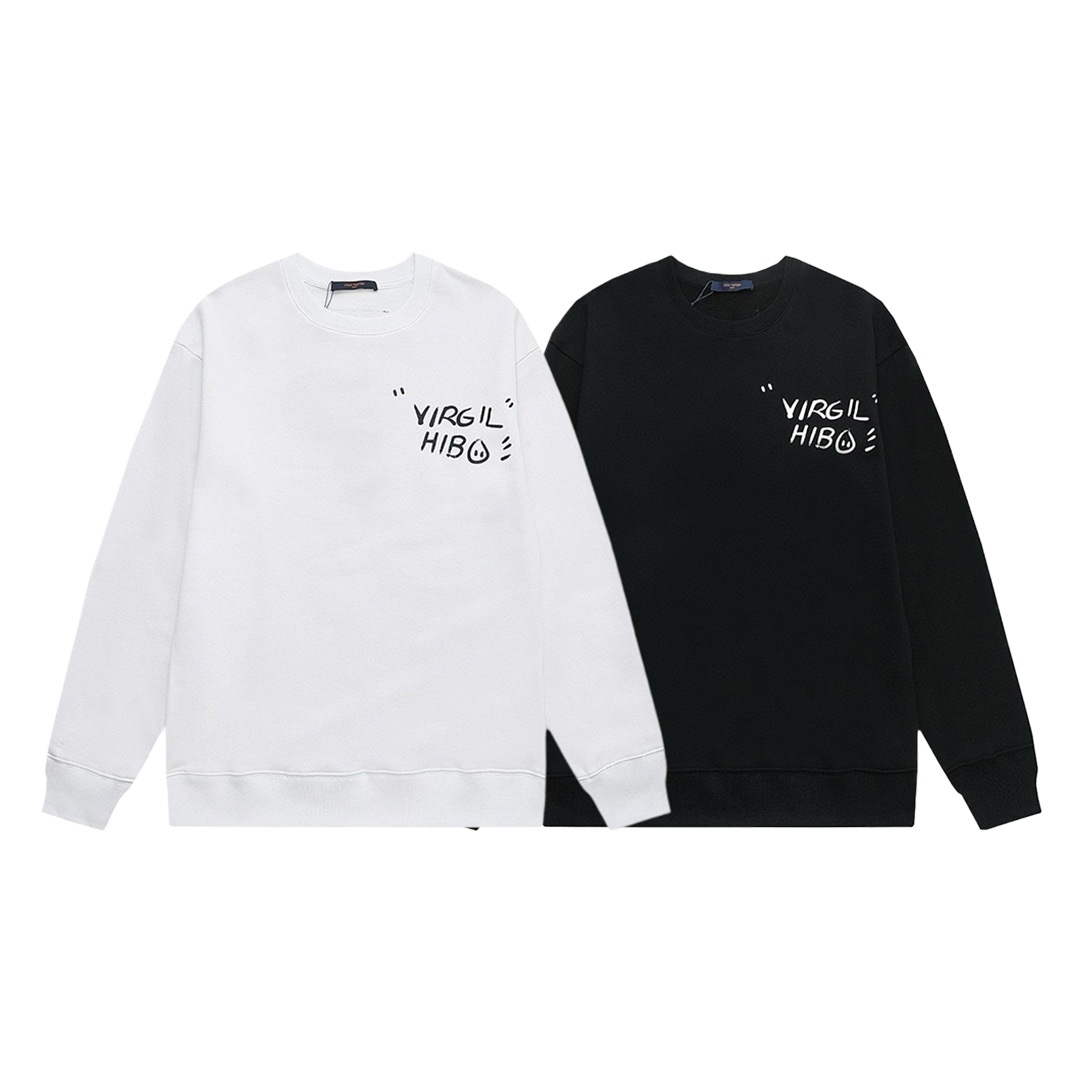 【LOUIS VUITTON  公式旗艦店】ルイヴィトン 丸首の衛衣 スウェット ご好評に付き再入荷 240808