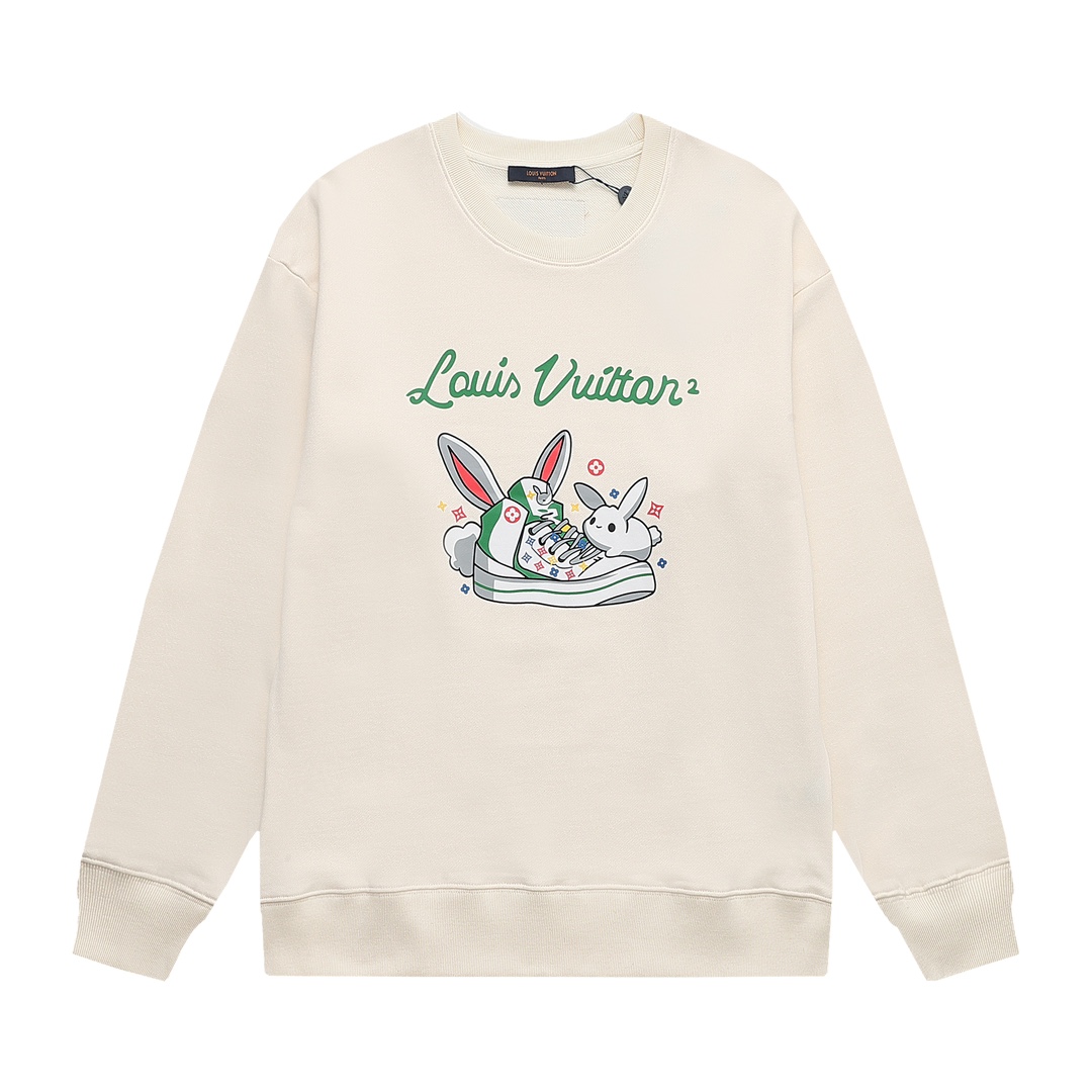 【LOUIS VUITTON  公式旗艦店】ルイヴィトン 丸首の衛衣 スウェット ご好評に付き再入荷 240811