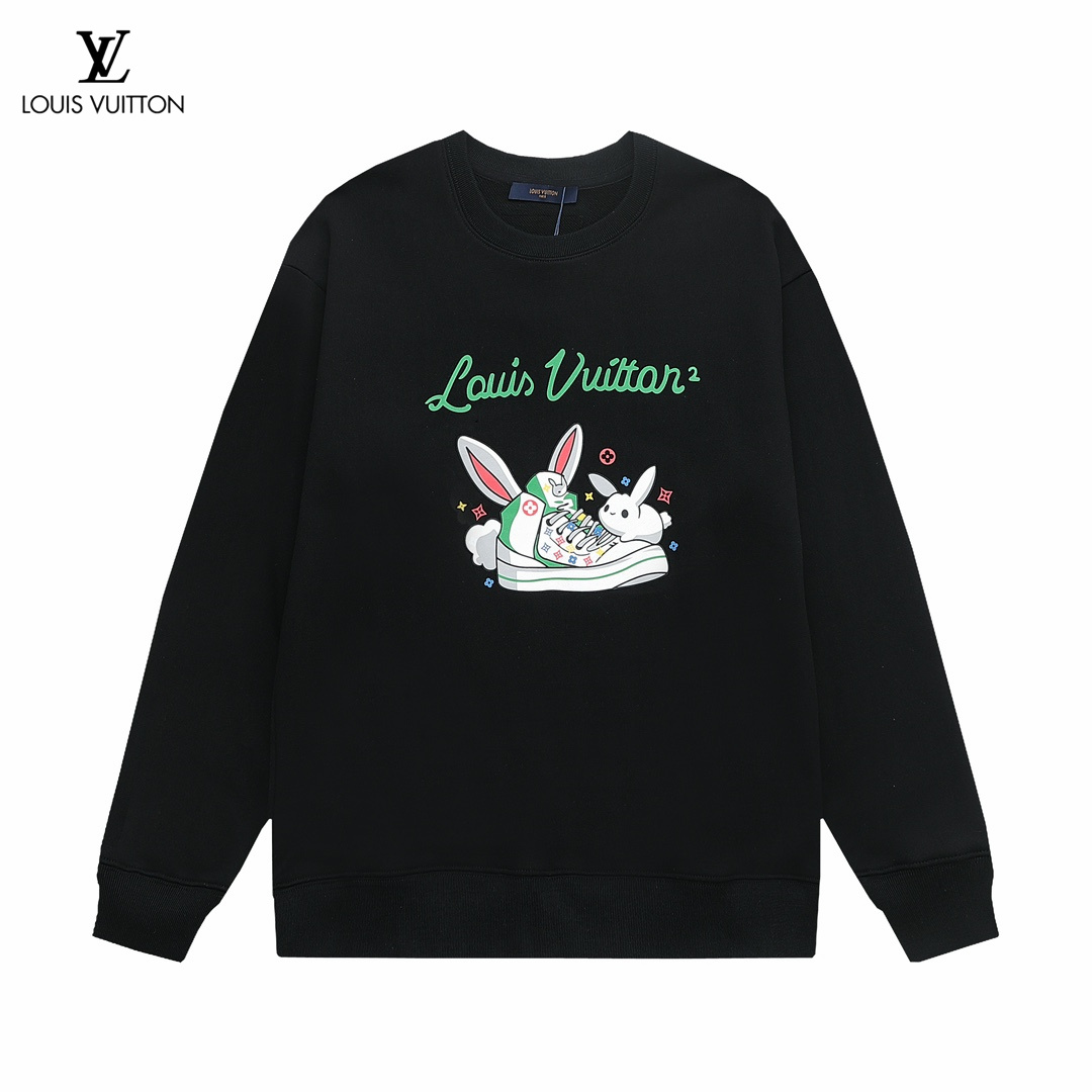 【LOUIS VUITTON  公式旗艦店】ルイヴィトン 丸首の衛衣 スウェット ご好評に付き再入荷 240808