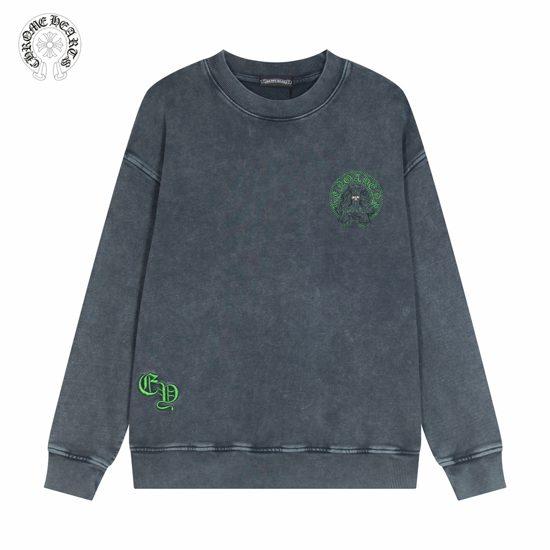 【CHROME HEARTS 公式旗艦店】クロムハーツ  丸首の衛衣  スウェットご好評に付き再入荷！