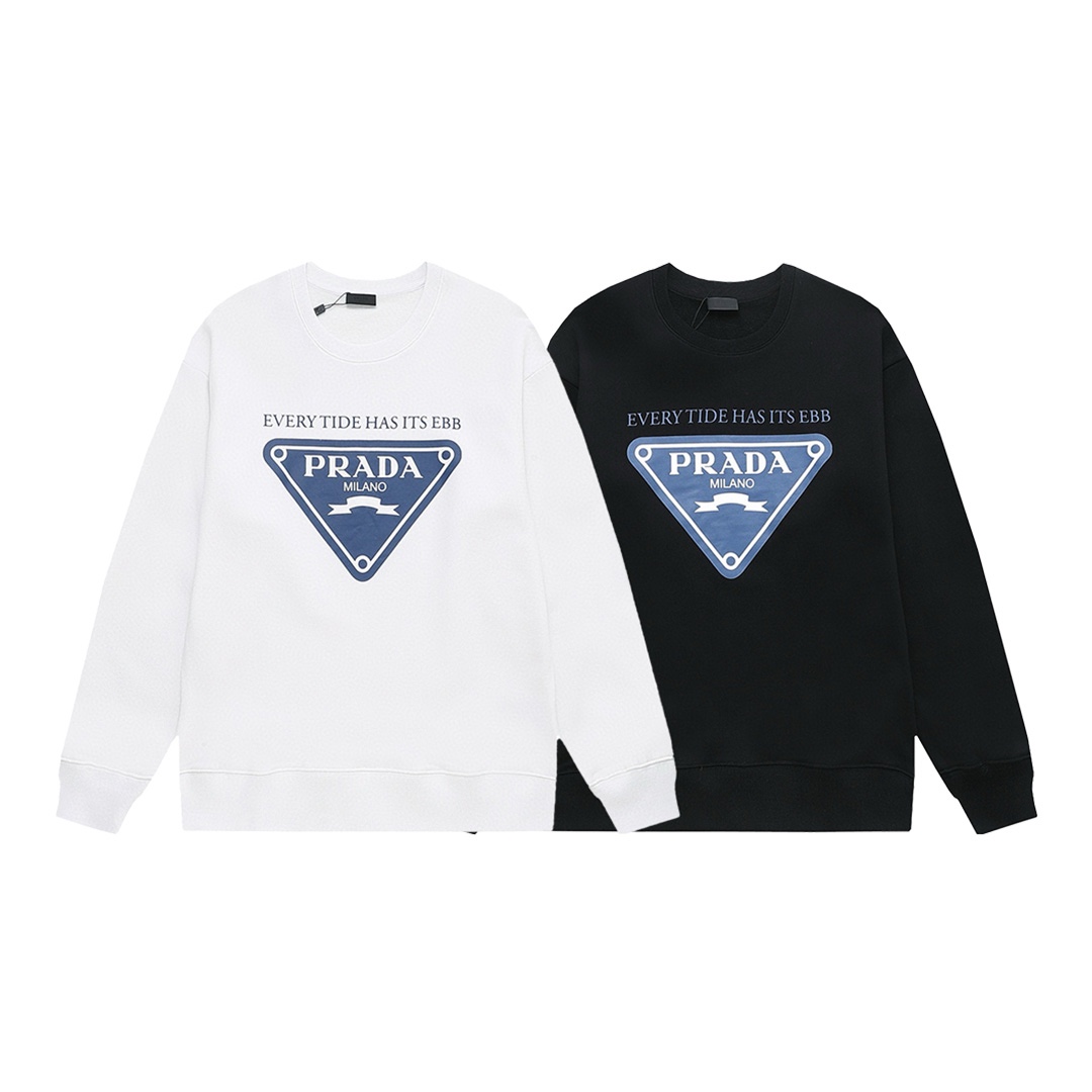 【PRADA 公式旗艦店】プラダ  丸首の衛衣 スウェットご好評に付き再入荷！