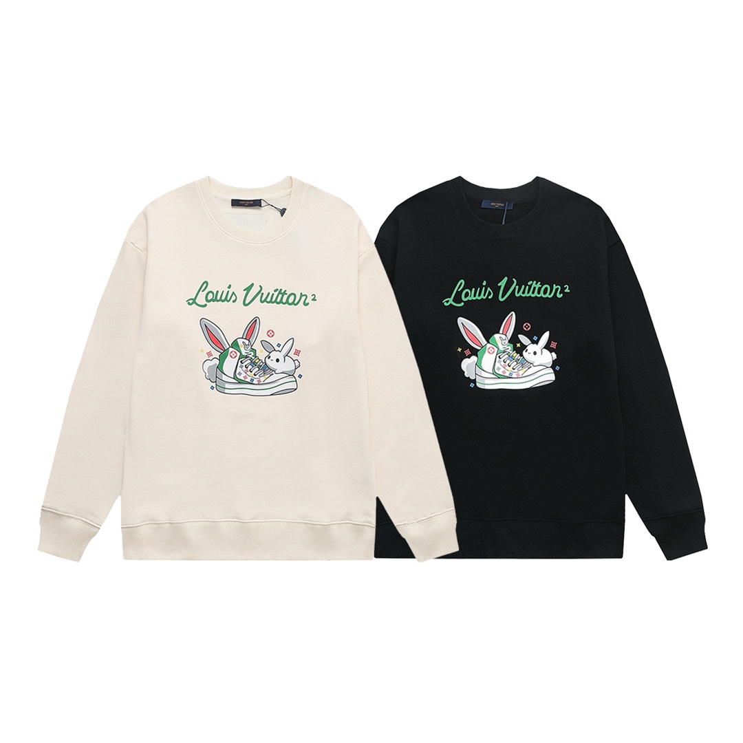 【LOUIS VUITTON  公式旗艦店】ルイヴィトン 丸首の衛衣 スウェット ご好評に付き再入荷 240811