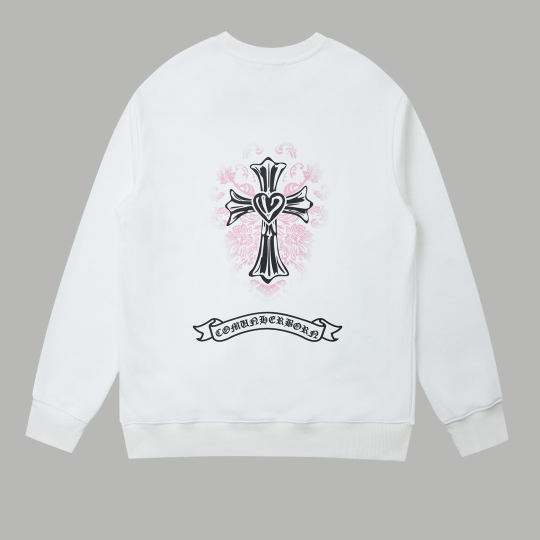 【CHROME HEARTS 公式旗艦店】クロムハーツ  丸首の衛衣 スウェット ご好評に付き再入荷240829