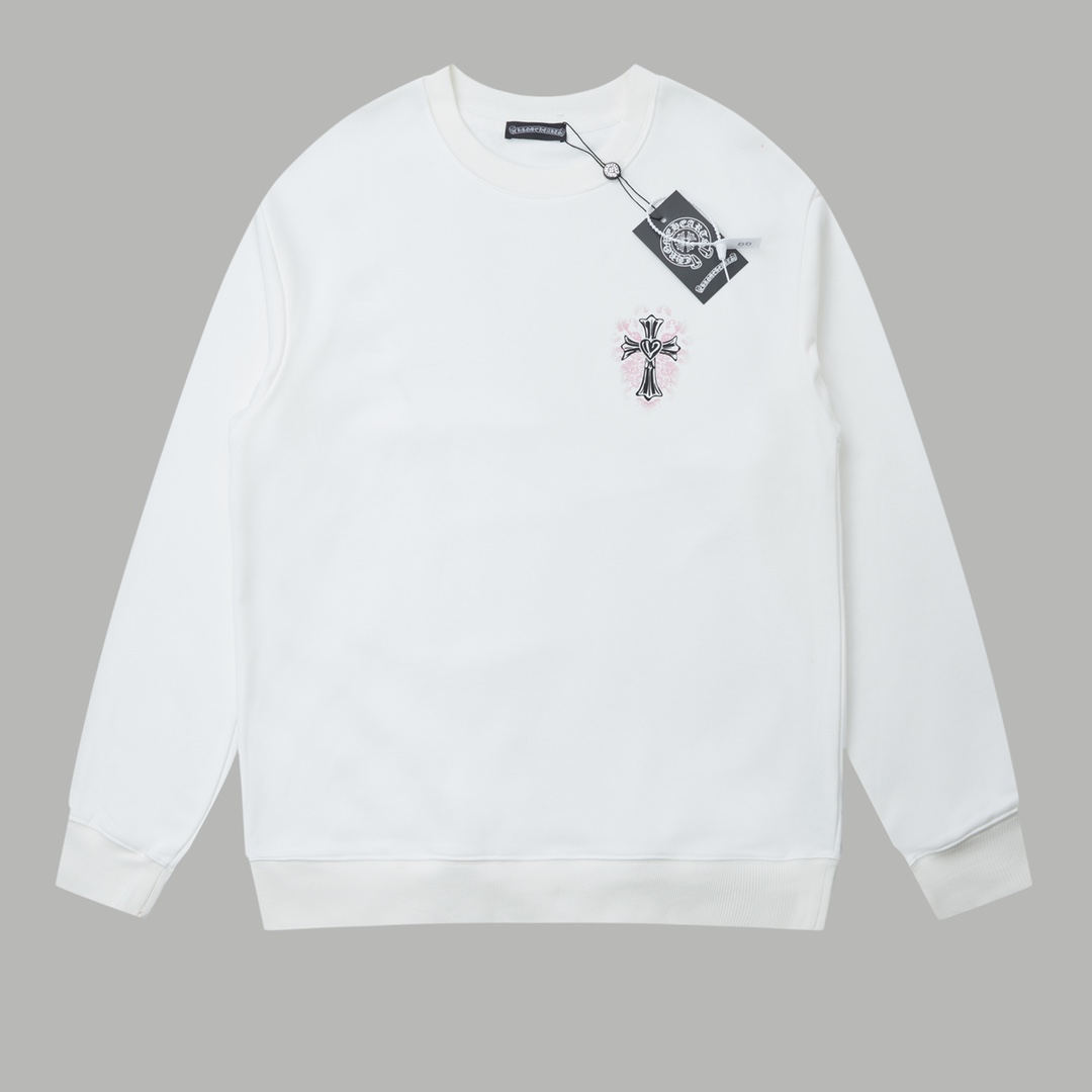 【CHROME HEARTS 公式旗艦店】クロムハーツ  丸首の衛衣 スウェット ご好評に付き再入荷240829