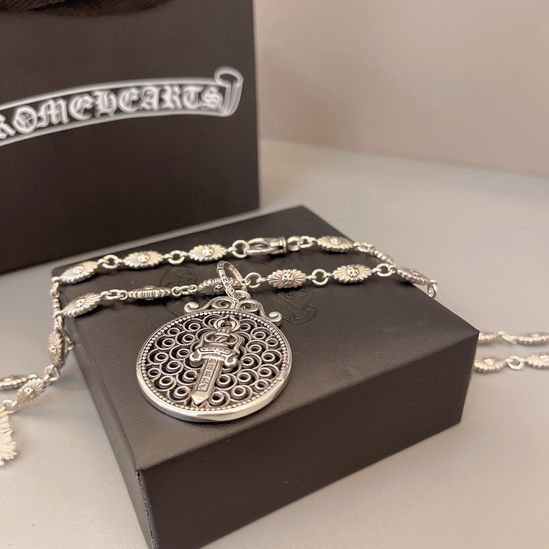 【CHROME HEARTS】ネックレス、新しいネックレス万能シンプルファッションオーナメント  241014