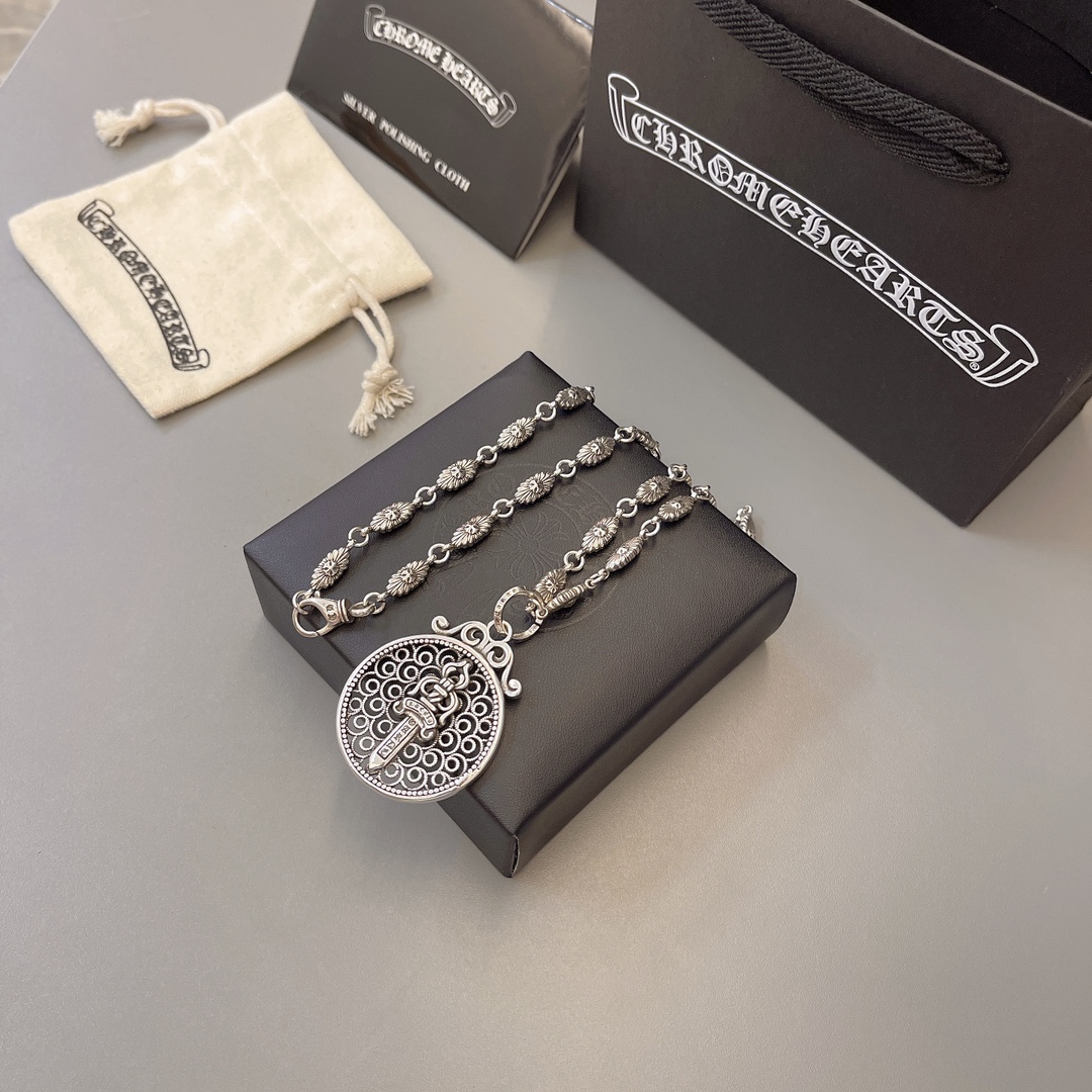 【CHROME HEARTS】ネックレス、新しいネックレス万能シンプルファッションオーナメント  241014