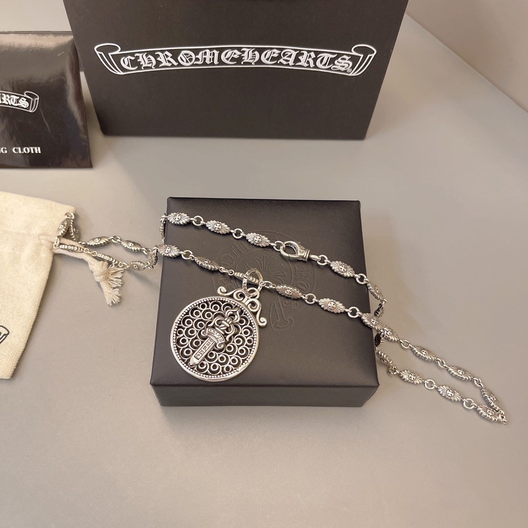 【CHROME HEARTS】ネックレス、新しいネックレス万能シンプルファッションオーナメント  241014