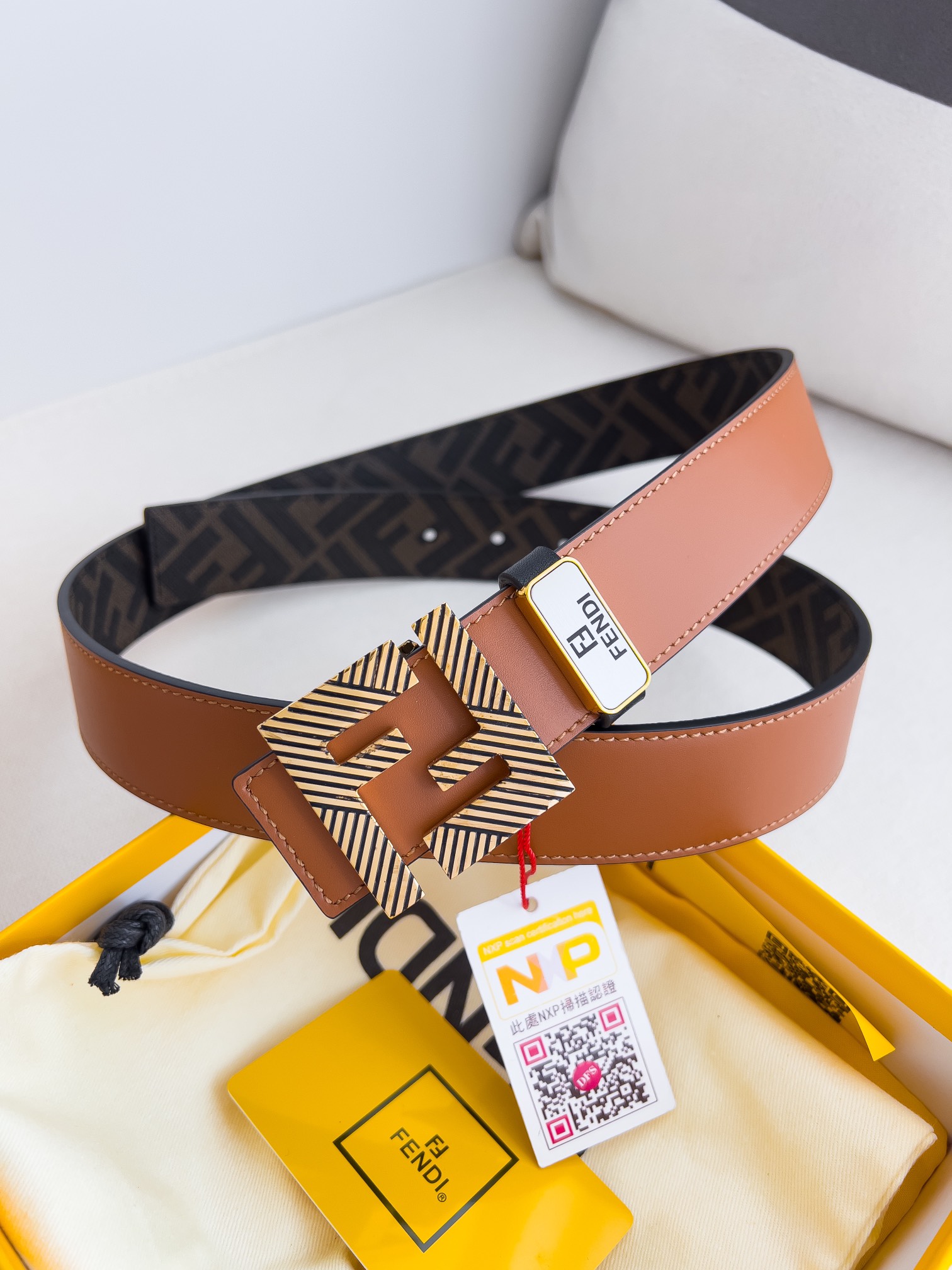 【FENDI】(フェンディ) 3.5cmベルト メンズ 240903