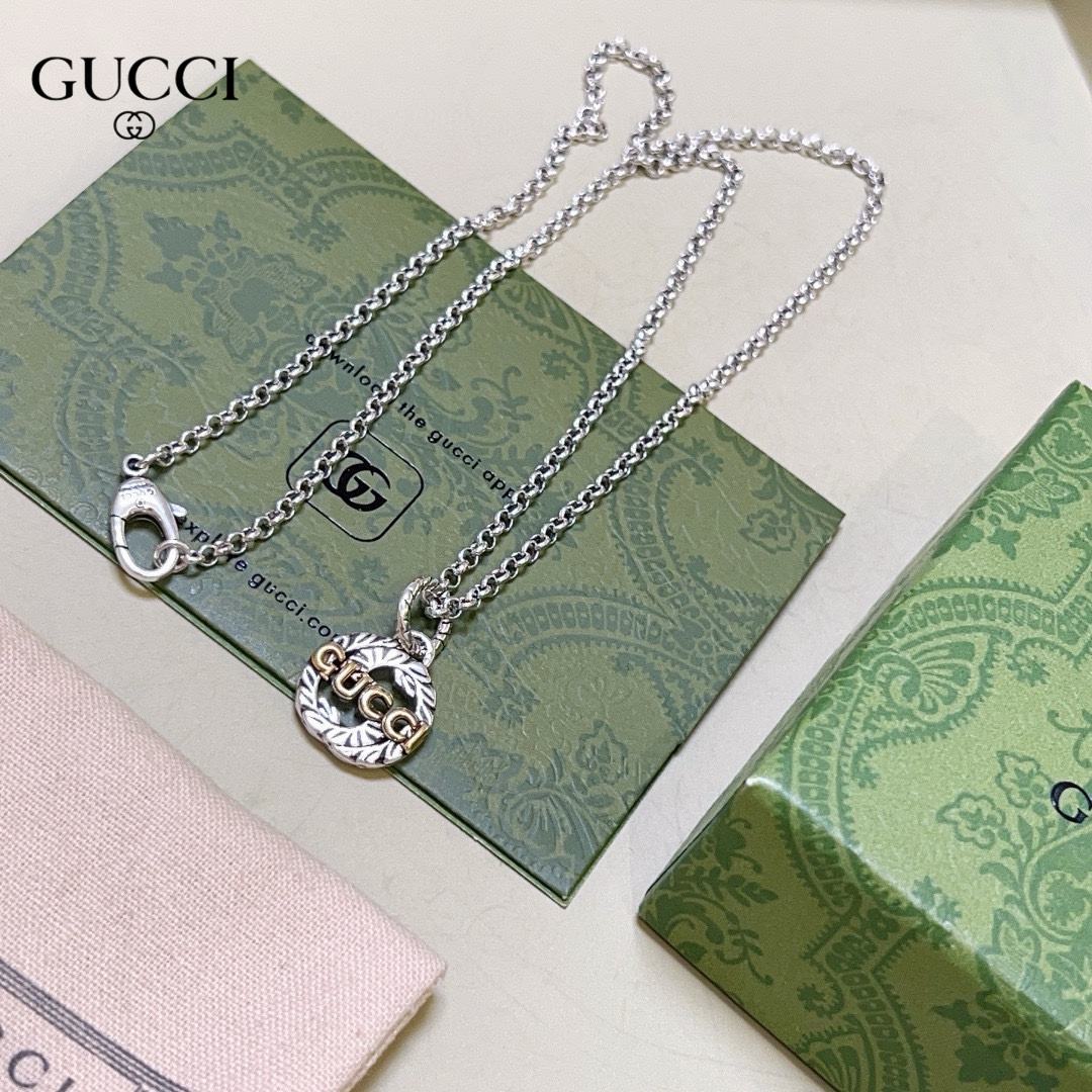 【GUCCI】ネックレス、新しいネックレス万能シンプルファッションオーナメント 240815