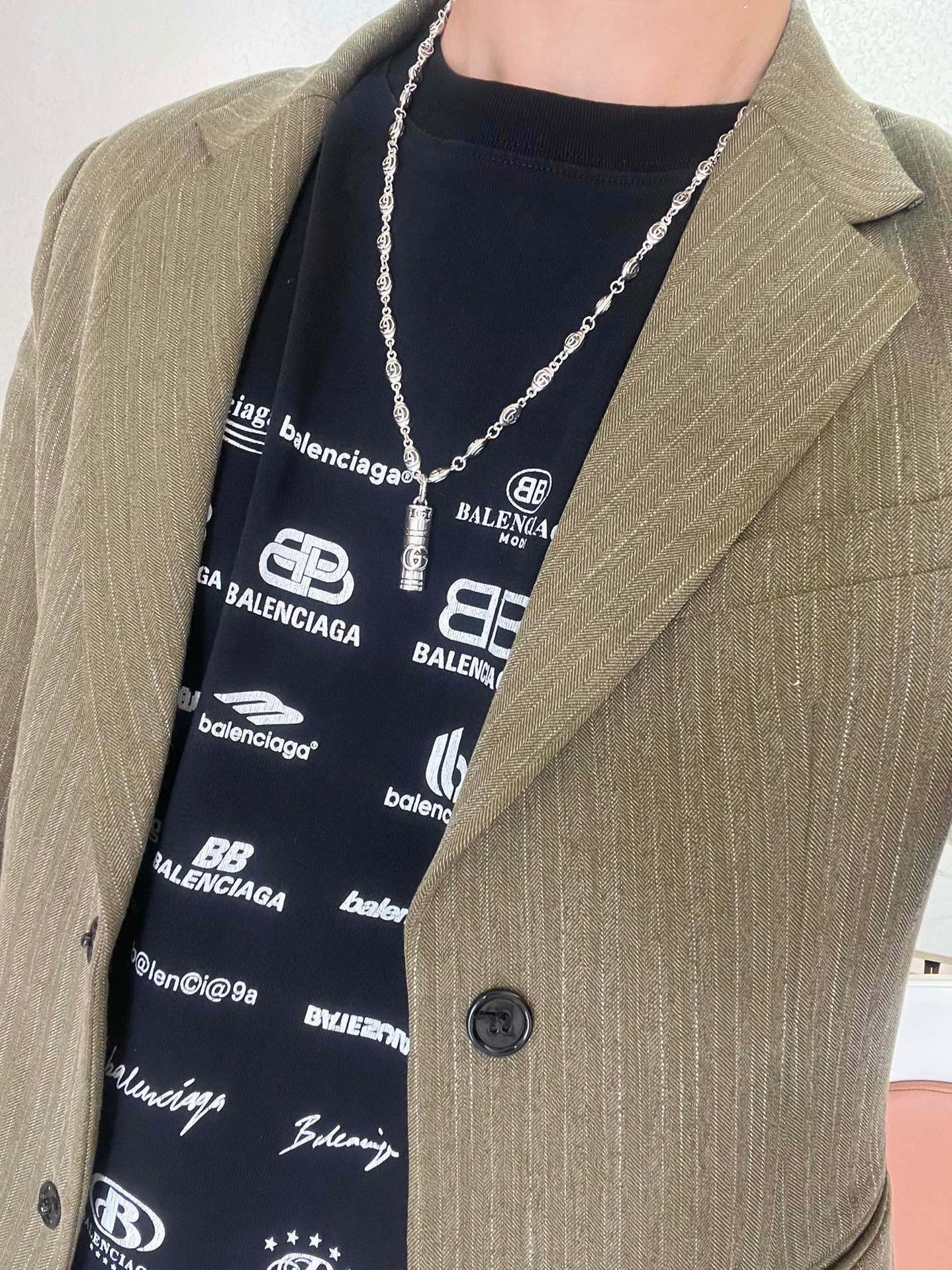 【GUCCI】ネックレス、新しいネックレス万能シンプルファッションオーナメント 240815