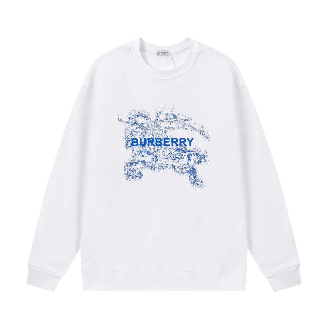 【BURBERRY 公式旗艦店】バーバリー  丸首の衛衣 スウェット ご好評に付き再入荷！