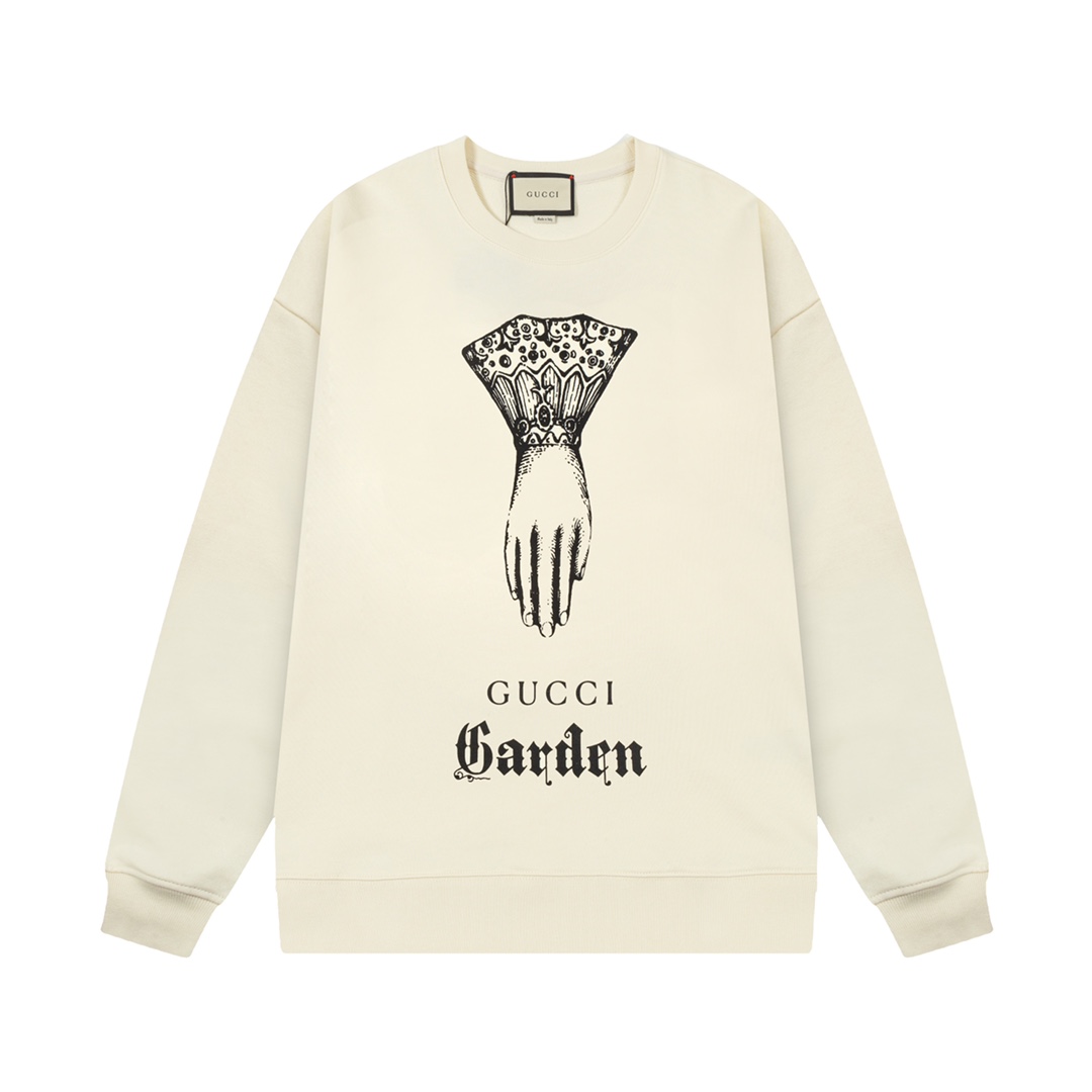 【GUCCI  公式旗艦店】グッチ 丸首の衛衣 スウェットご好評に付き再入荷 240902