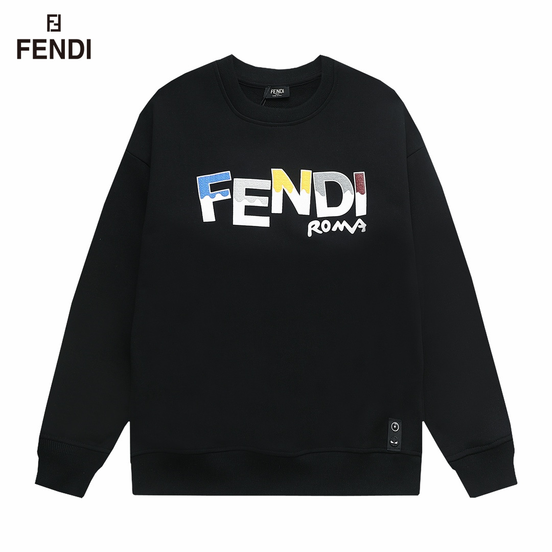 【FENDI  公式旗艦店】フェンディ  丸首の衛衣 スウェット ご好評に付き再入荷240829