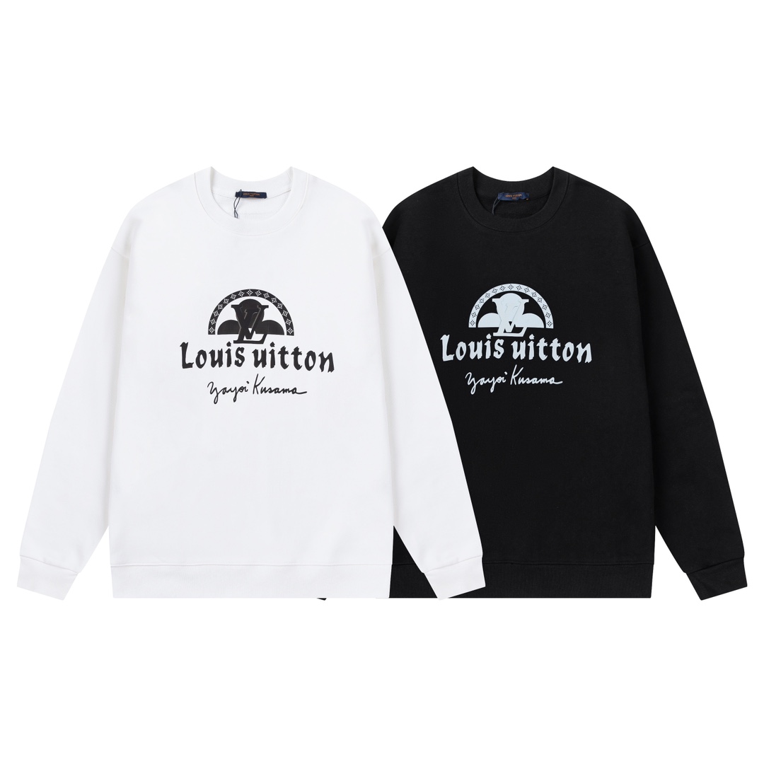 【LOUIS VUITTON  公式旗艦店】ルイヴィトン  丸首の衛衣 スウェットご好評に付き再入荷 240829