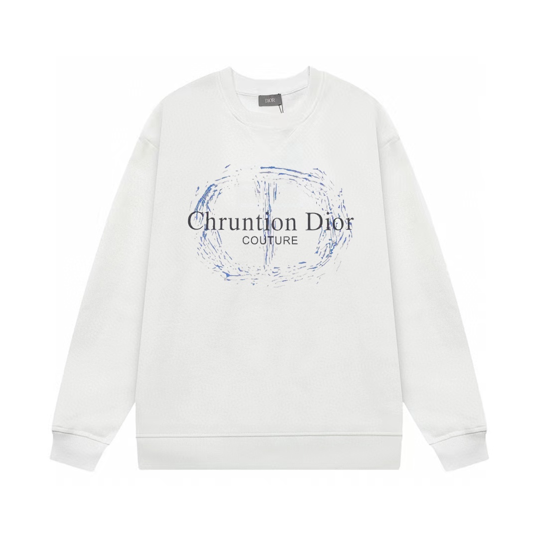 【DIOR 公式旗艦店】ディオール  丸首の衛衣 スウェットご好評に付き再入荷 241025