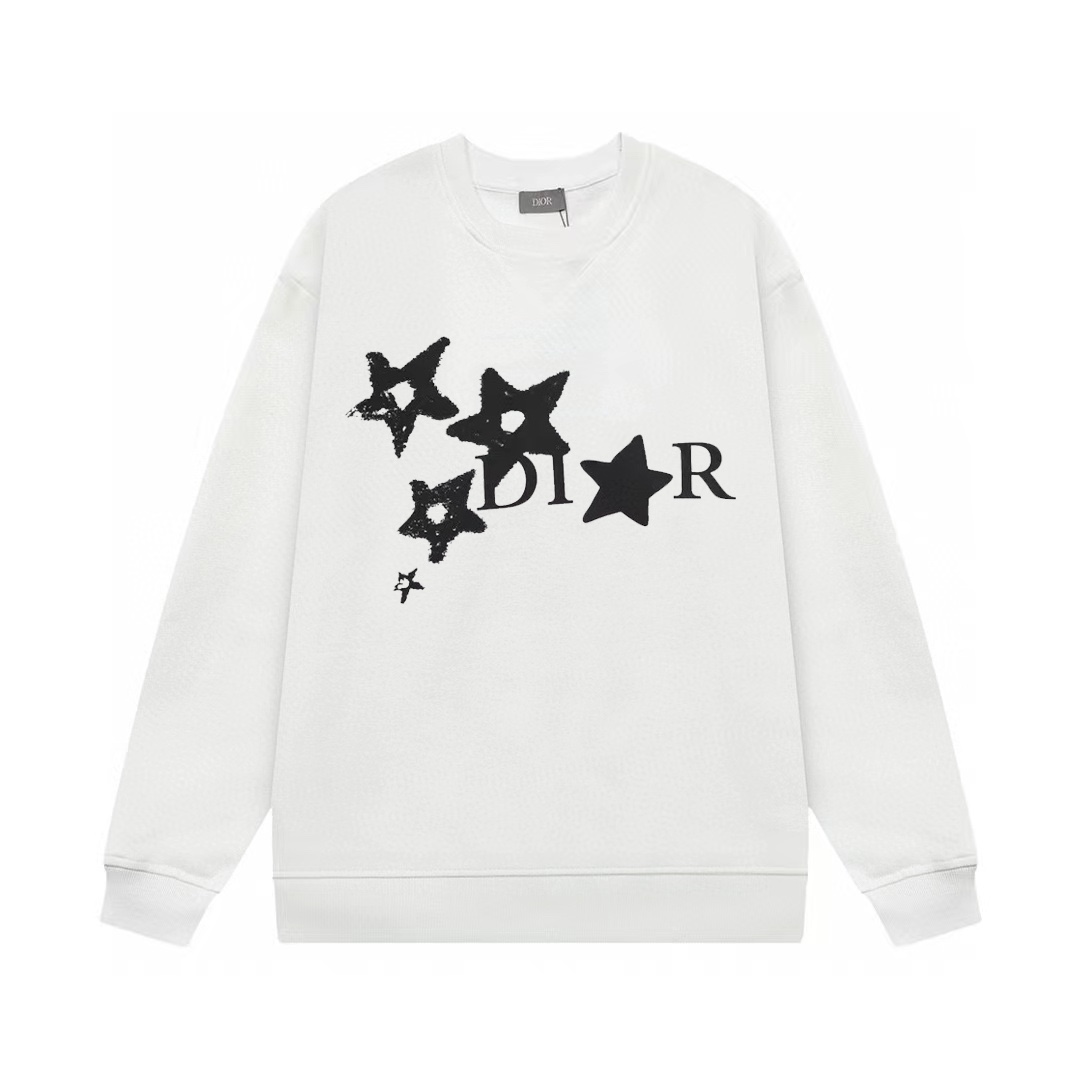 【DIOR 公式旗艦店】ディオール  丸首の衛衣 スウェットご好評に付き再入荷 241025