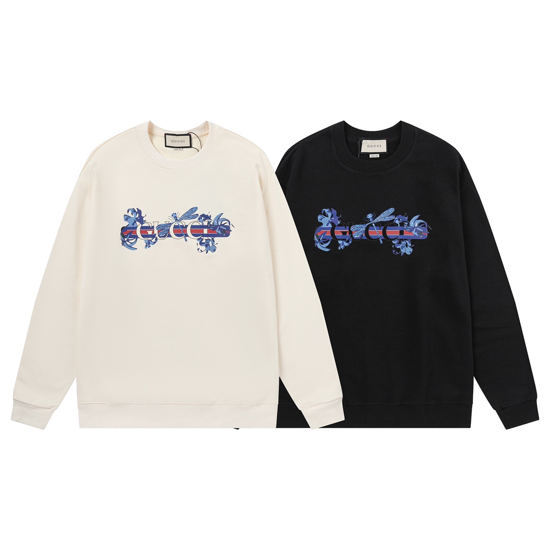 【GUCCI  公式旗艦店】グッチ 丸首の衛衣 スウェットご好評に付き再入荷 240902