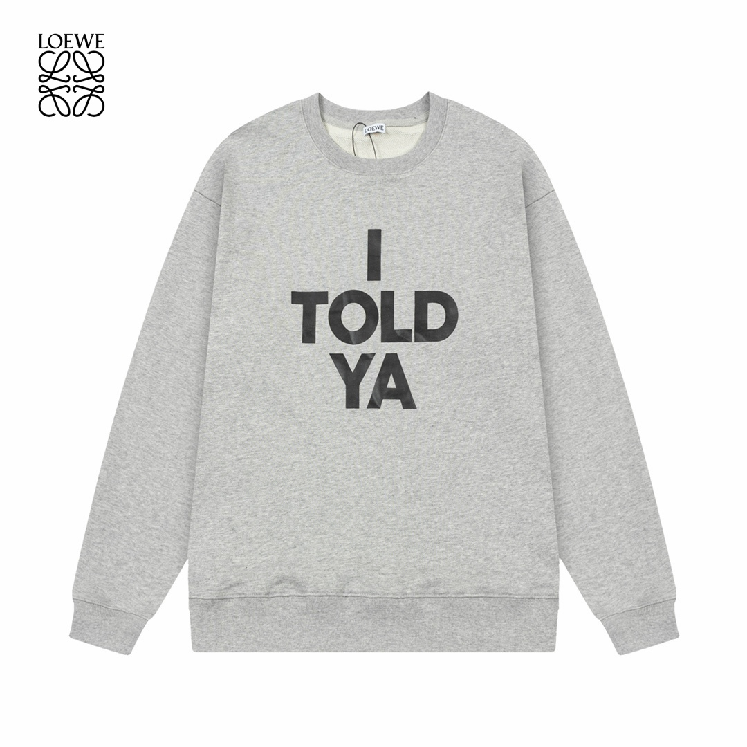 【LOEWE 公式旗艦店】ロエベ  丸首の衛衣 スウェット ご好評に付き再入荷 240925