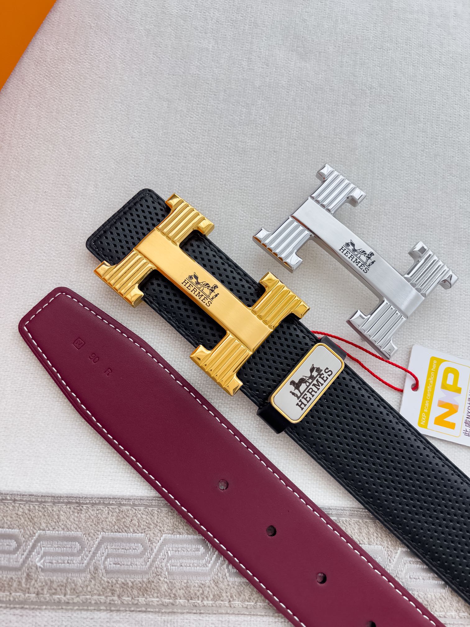 【Hermès】(エルメス) 3.8cmベルト メンズ 240903