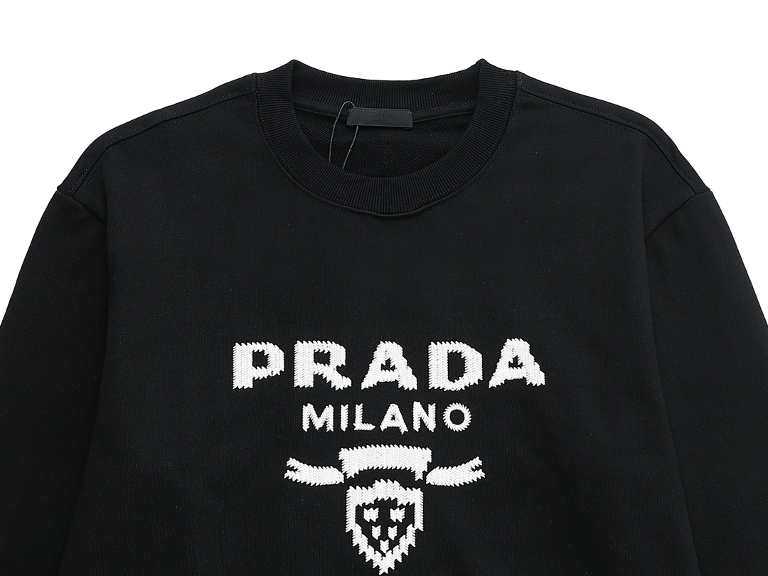 【PRADA 公式旗艦店】プラダ  丸首の衛衣 スウェットご好評に付き再入荷 240925