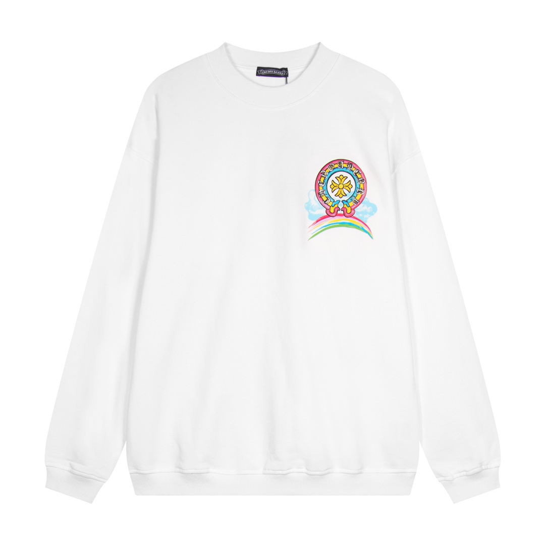 【CHROME HEARTS 公式旗艦店】クロムハーツ  丸首の衛衣  スウェットご好評に付き再入荷 240817