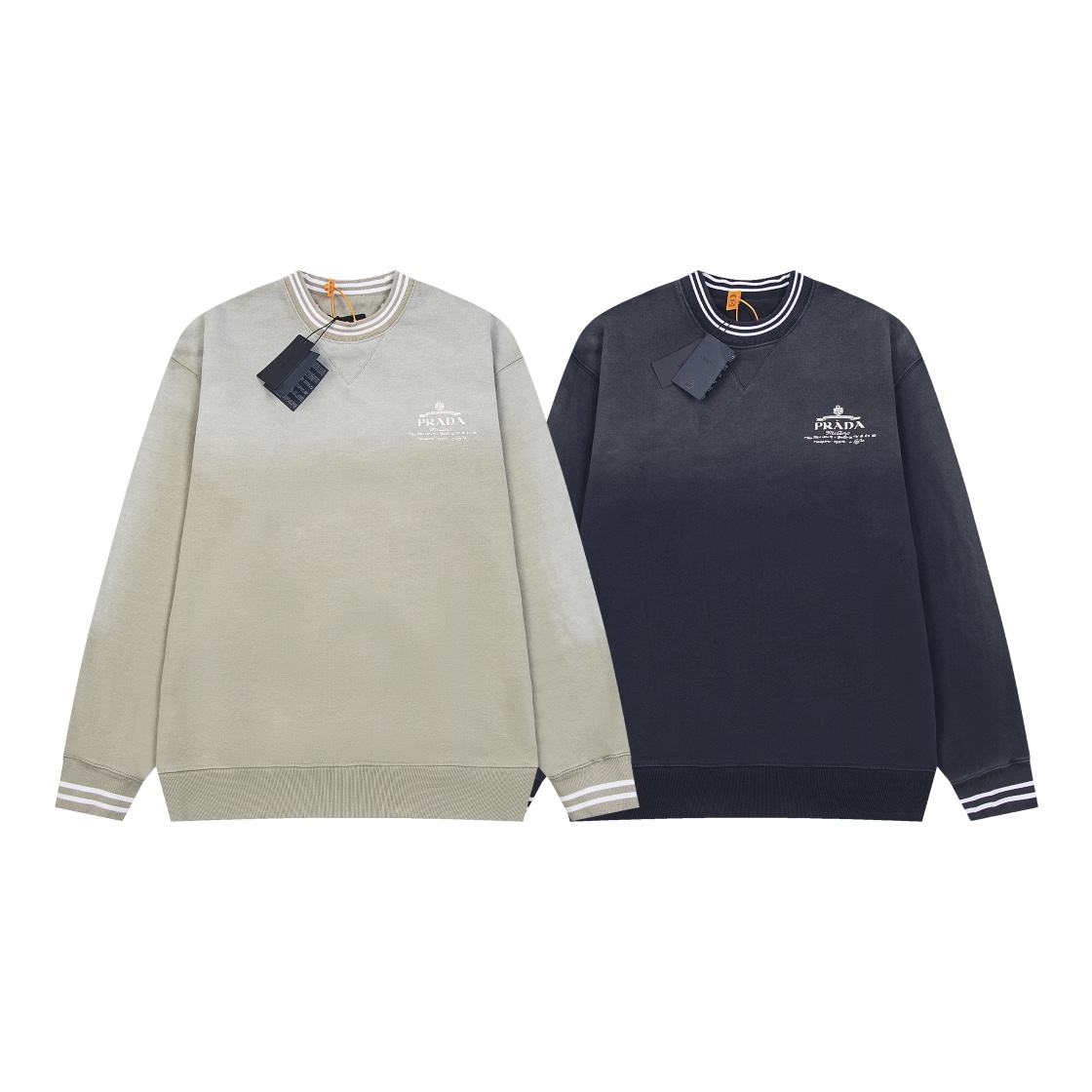 【PRADA 公式旗艦店】プラダ  丸首の衛衣 スウェットご好評に付き再入荷 240925