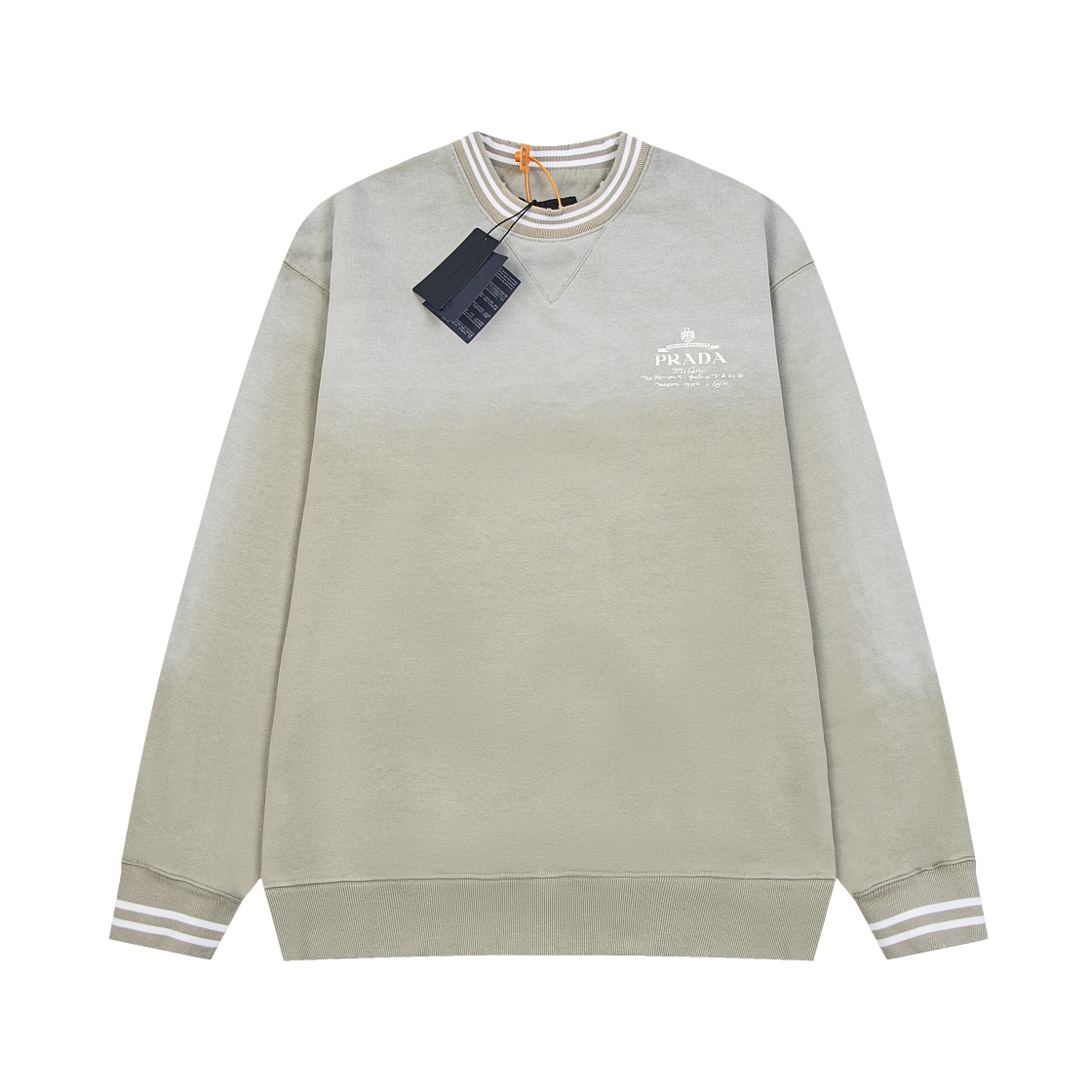 【PRADA 公式旗艦店】プラダ  丸首の衛衣 スウェットご好評に付き再入荷 240925