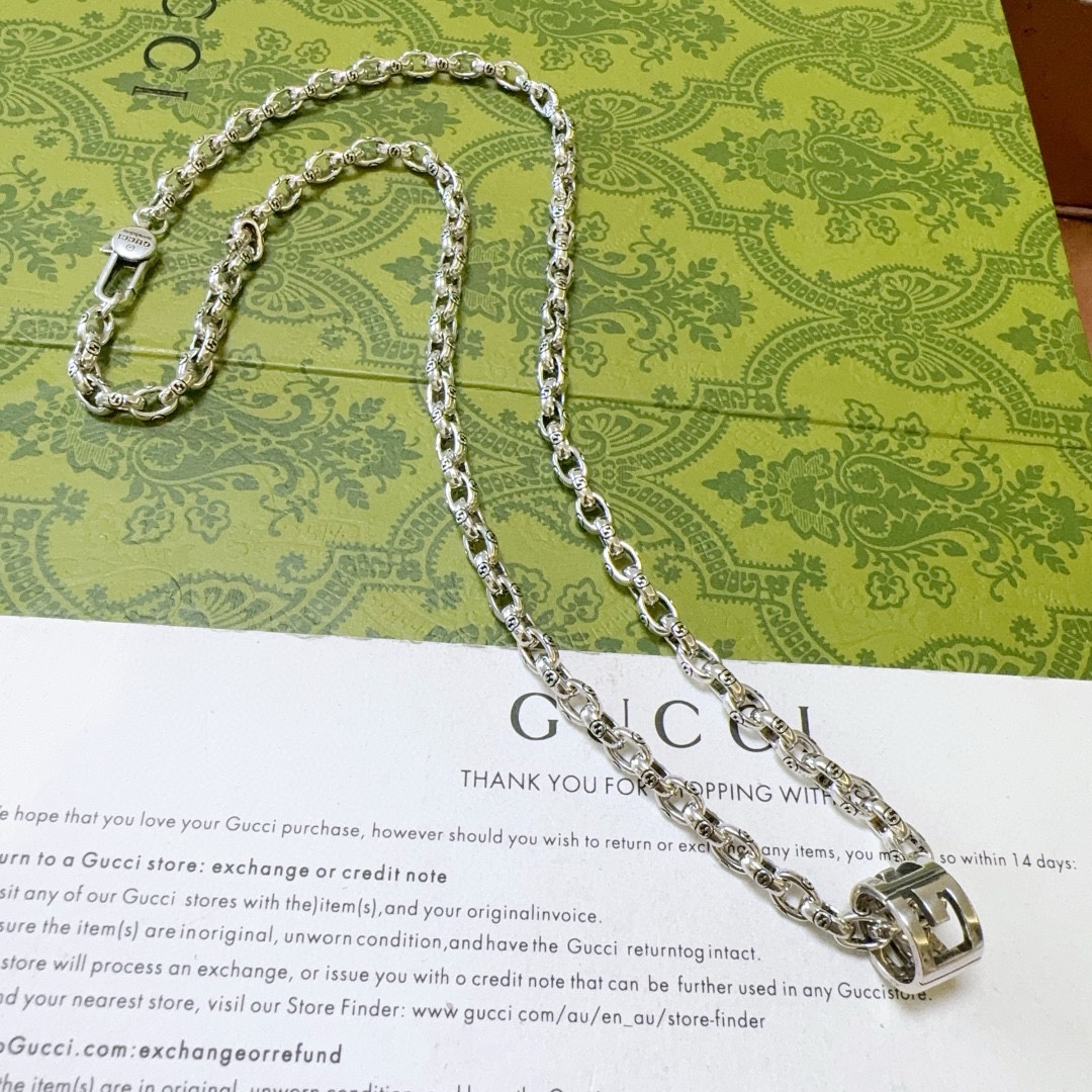 【GUCCI】ネックレス、新しいネックレス万能シンプルファッションオーナメント241015