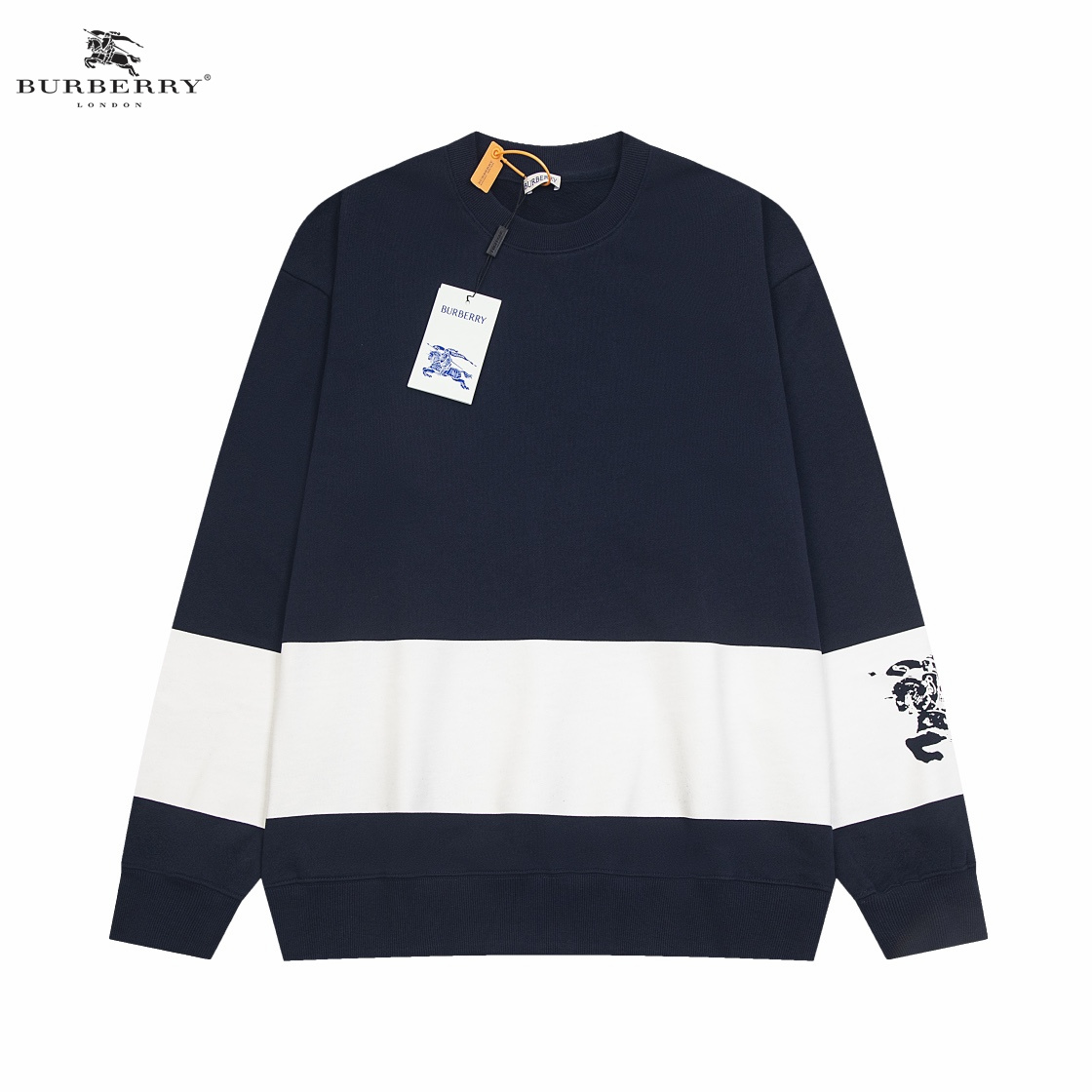 【BURBERRY   公式旗艦店】バーバリー   丸首の衛衣 スウェットご好評に付き再入荷 241025