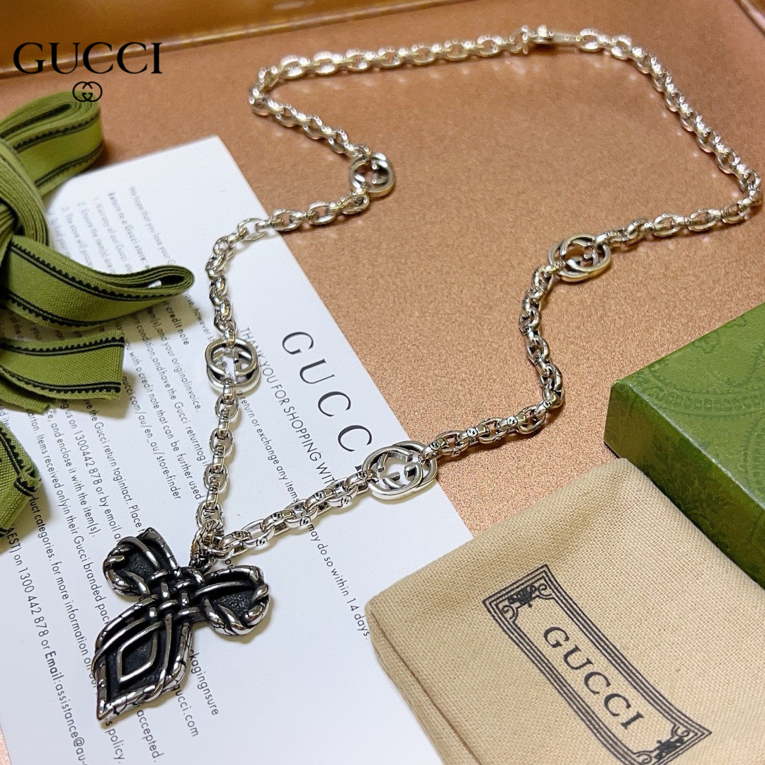 【GUCCI】ネックレス、新しいネックレス万能シンプルファッションオーナメント241015