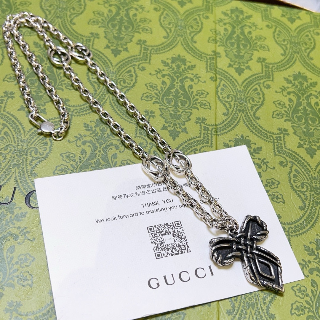 【GUCCI】ネックレス、新しいネックレス万能シンプルファッションオーナメント241015