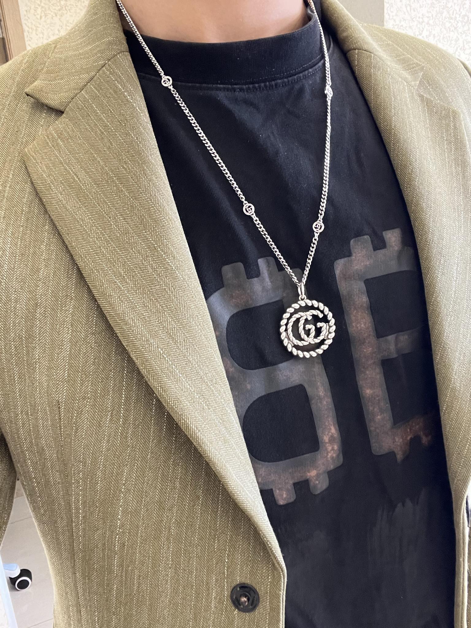 【GUCCI】ネックレス、新しいネックレス万能シンプルファッションオーナメント241015