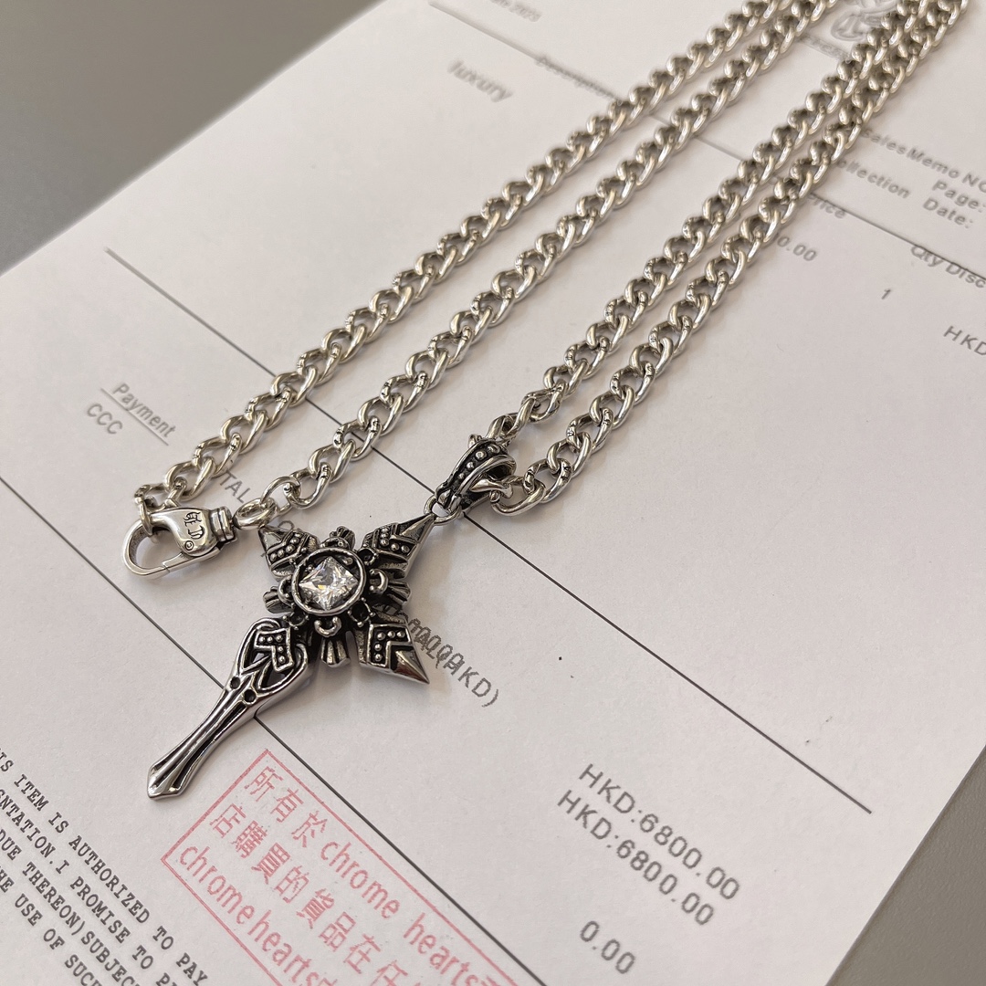 【CHROME HEARTS】ネックレス、新しいネックレス万能シンプルファッションオーナメント  241014