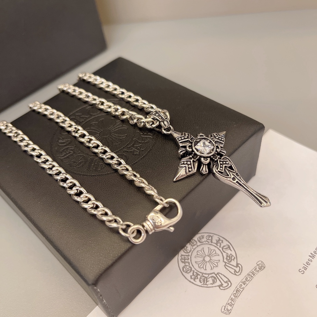【CHROME HEARTS】ネックレス、新しいネックレス万能シンプルファッションオーナメント  241014