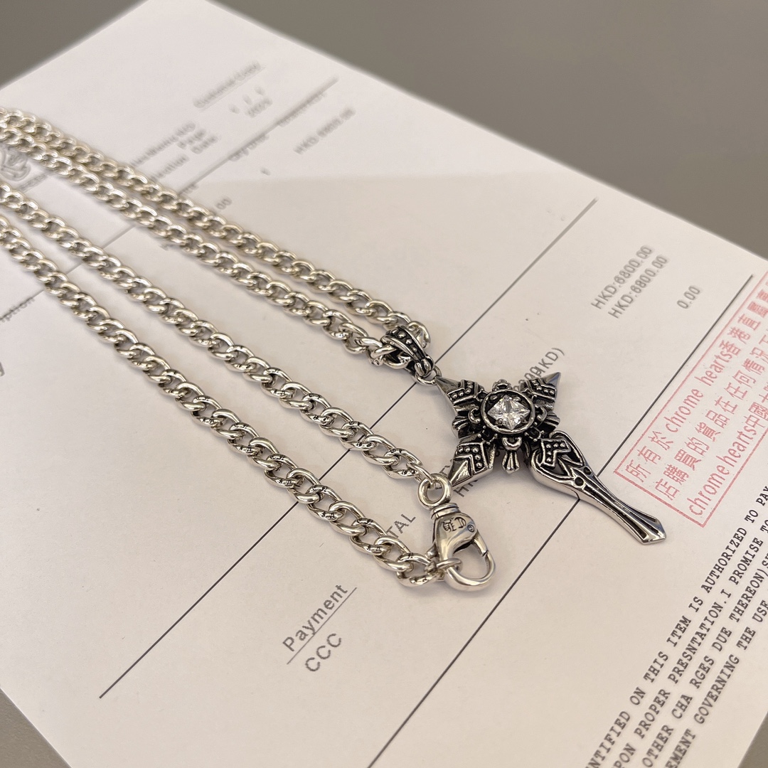 【CHROME HEARTS】ネックレス、新しいネックレス万能シンプルファッションオーナメント  241014