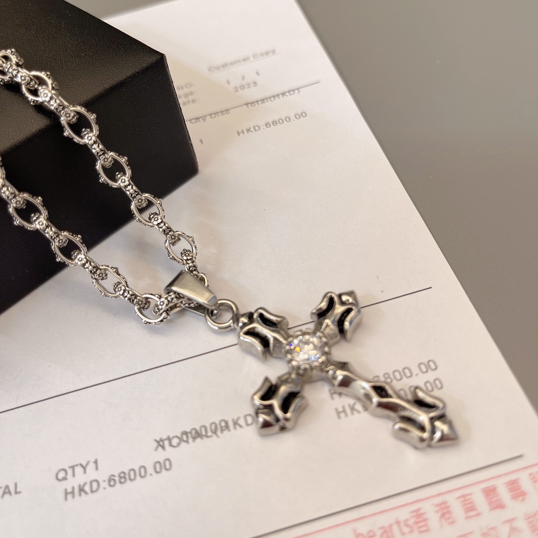 【CHROME HEARTS】ネックレス、新しいネックレス万能シンプルファッションオーナメント  241014