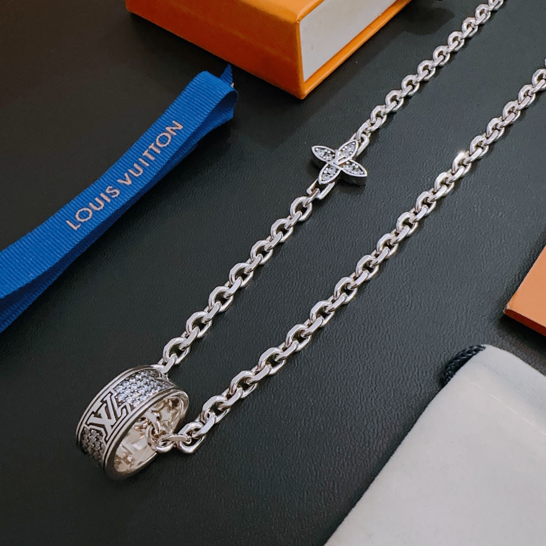【LOUIS VUITTON】ネックレス、新しいネックレス万能シンプルファッションオーナメント241015