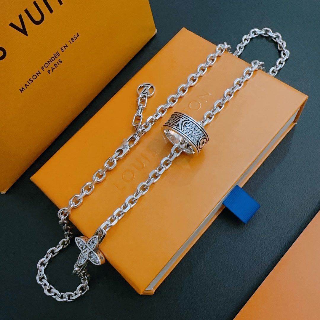【LOUIS VUITTON】ネックレス、新しいネックレス万能シンプルファッションオーナメント241015