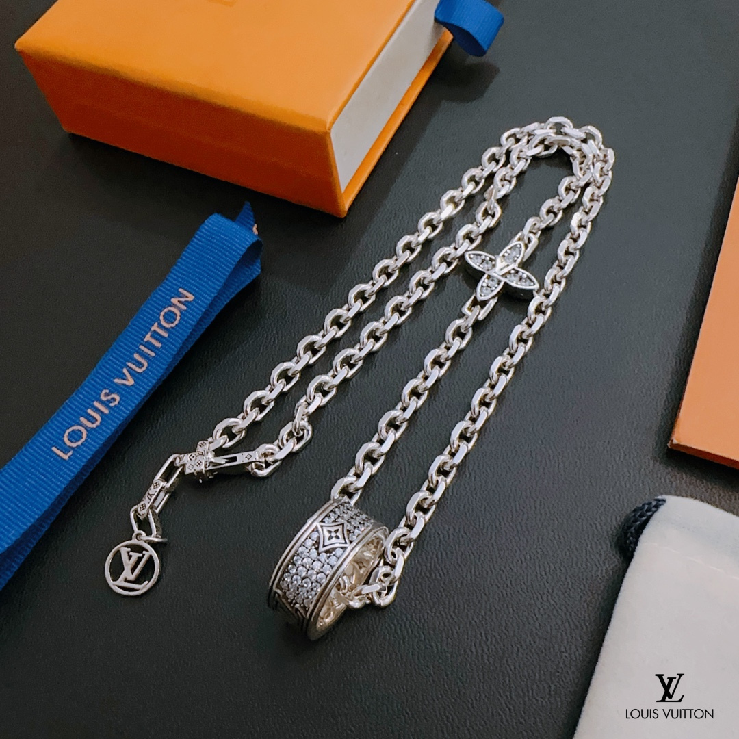 【LOUIS VUITTON】ネックレス、新しいネックレス万能シンプルファッションオーナメント241015