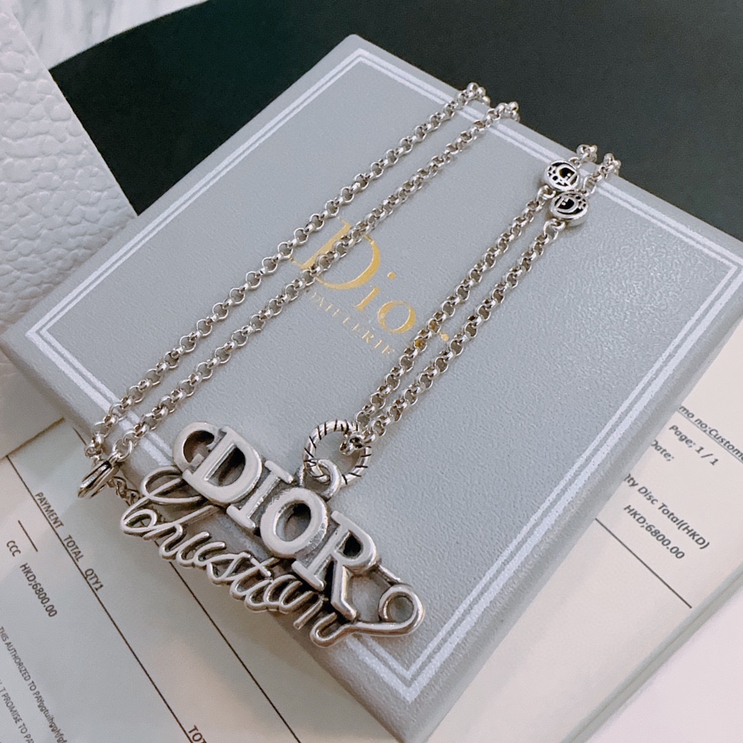 【DIOR】ネックレス、新しいネックレス万能シンプルファッションオーナメント241015