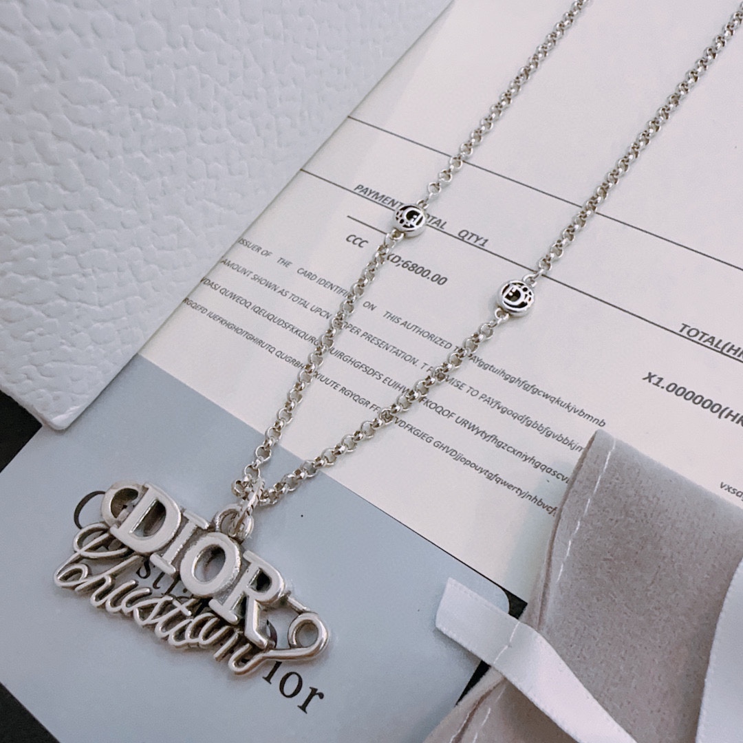 【DIOR】ネックレス、新しいネックレス万能シンプルファッションオーナメント241015