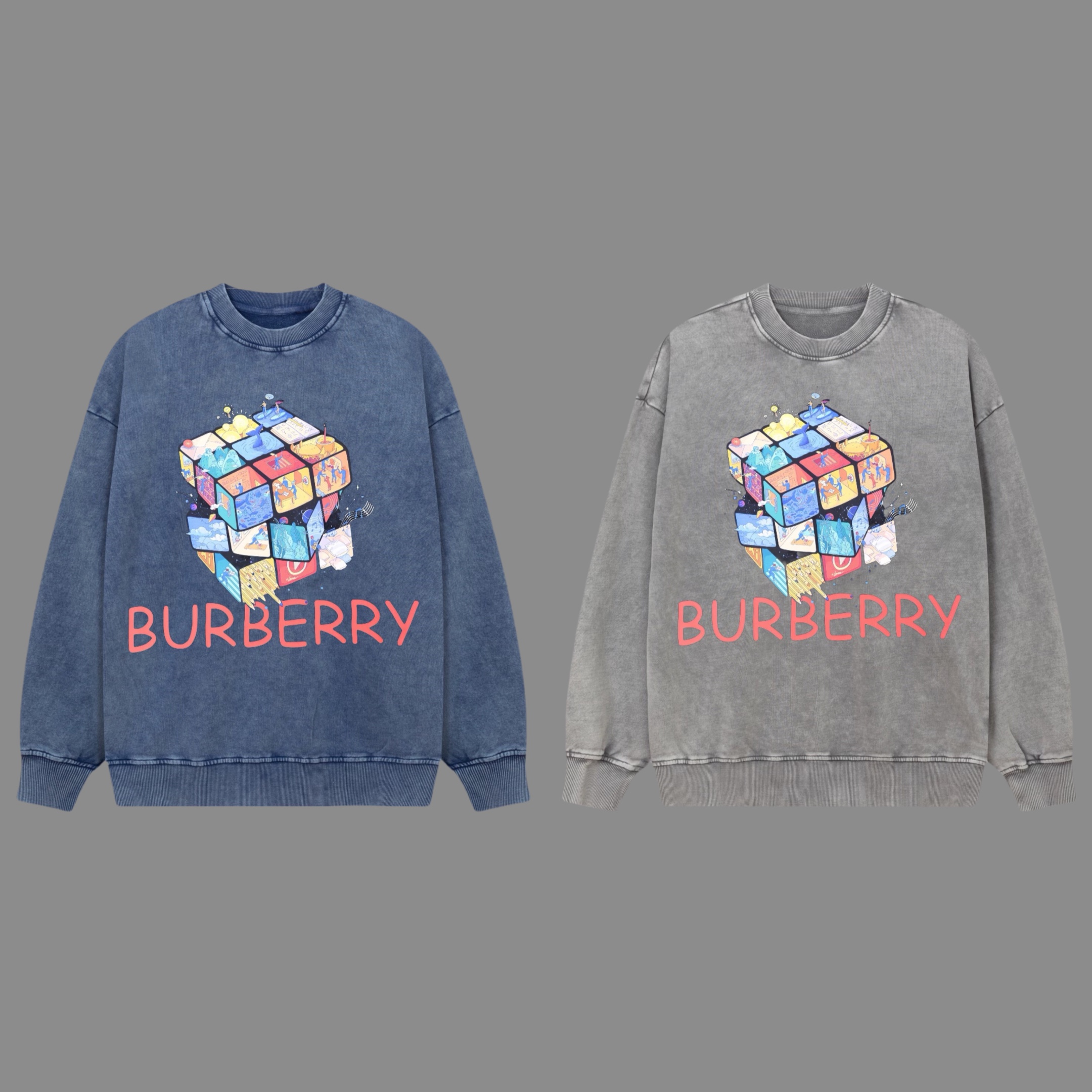 【BURBERRY   公式旗艦店】バーバリー   丸首の衛衣 スウェットご好評に付き再入荷 241025