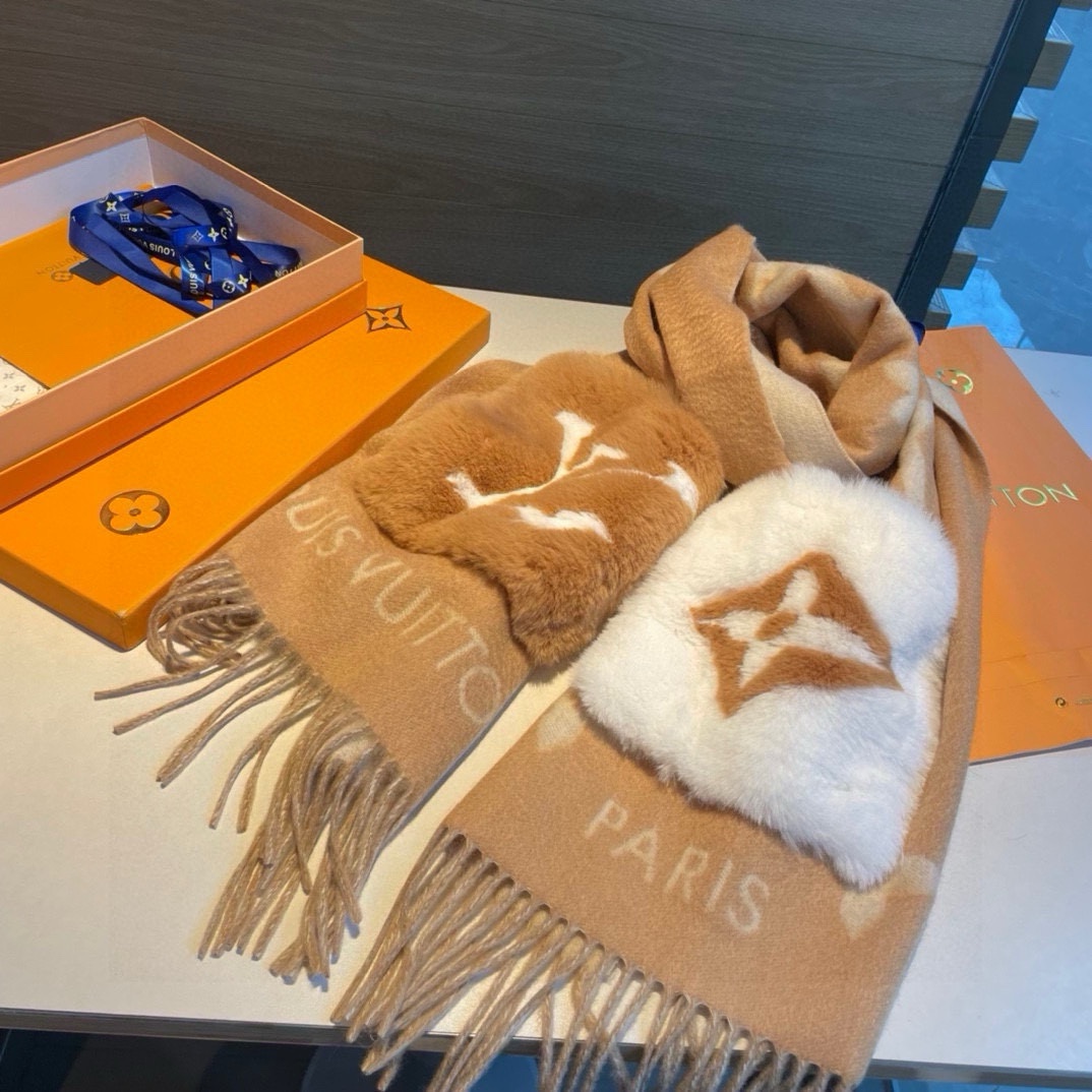 【LV LOUIS VUITTON ルイ·ヴィトン】 スカーフ 190*46cm  241107