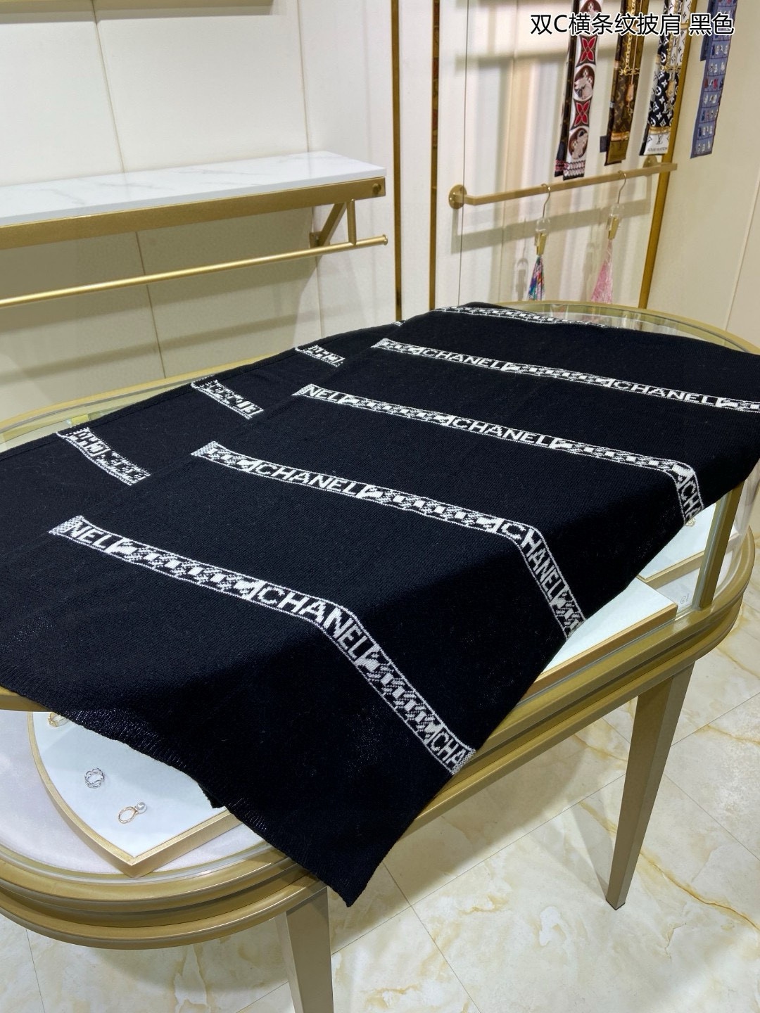 【CHANEL  シャネル 】スカーフ60*190CM