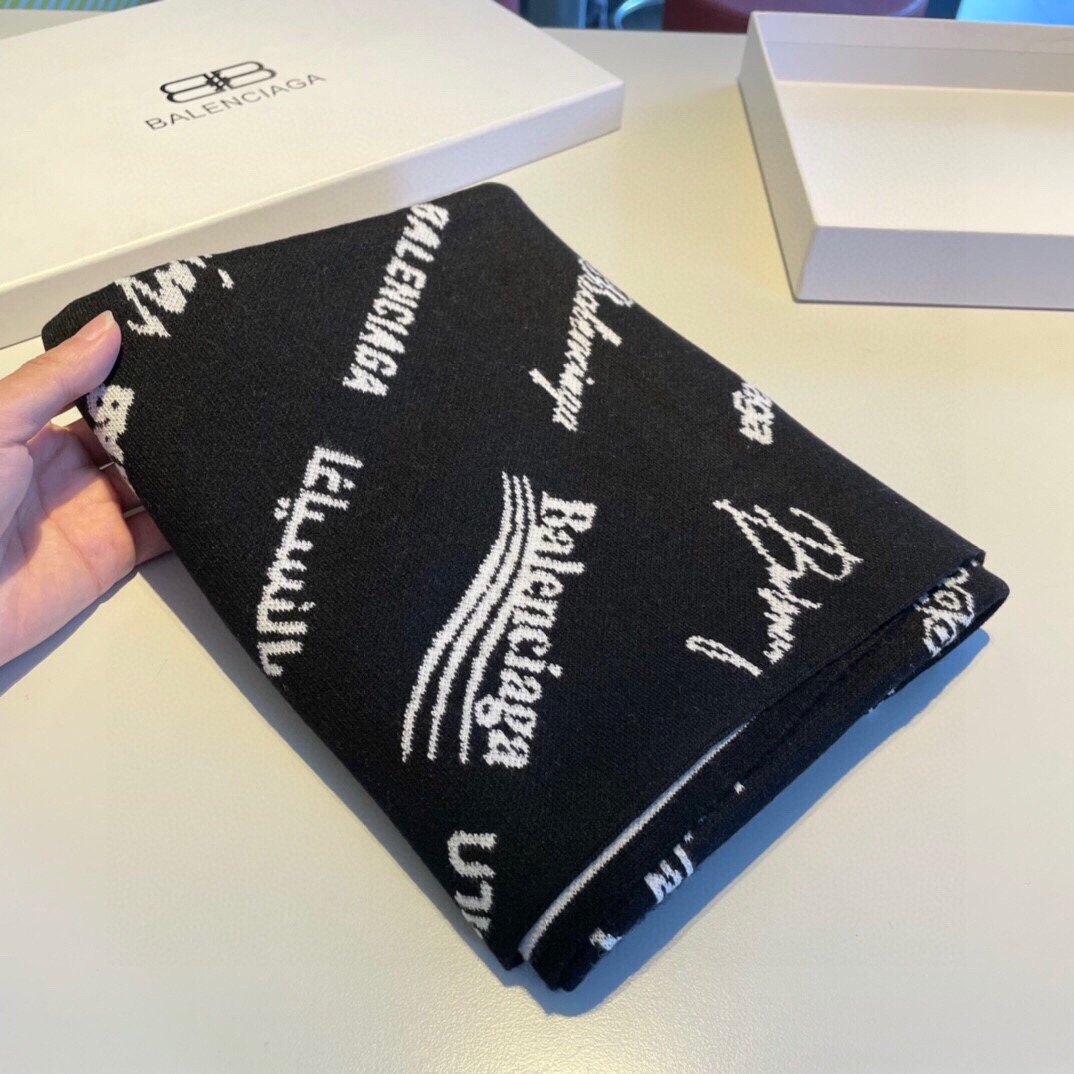 【BALENCIAGA   バレンシアガ】スカーフ32*180CM  241109